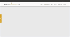 Desktop Screenshot of blackcardspeakersbureau.com