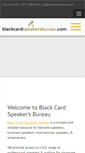 Mobile Screenshot of blackcardspeakersbureau.com